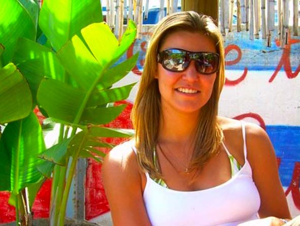 Ashley Groenevelt - down time at the beach